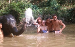 2 days chiangmai trek, 2 days chiang mai trek maewin area, mae wang elephant camp, elephant care mae wang