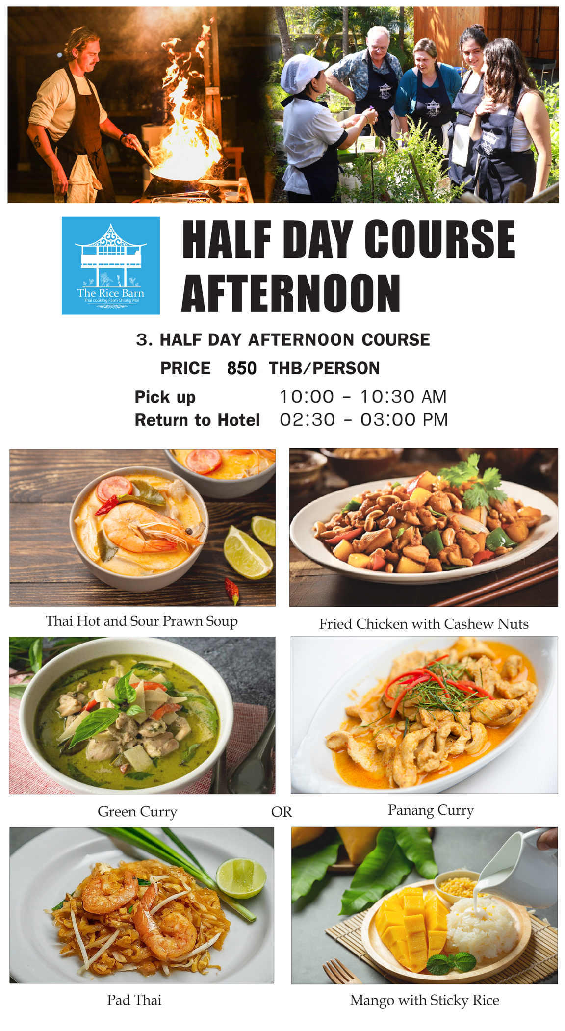 the rice barn thai cooking farm, the rice barn thai cooking farm chiang mai, cooking schools in chiang mai, chiang mai cooking schools