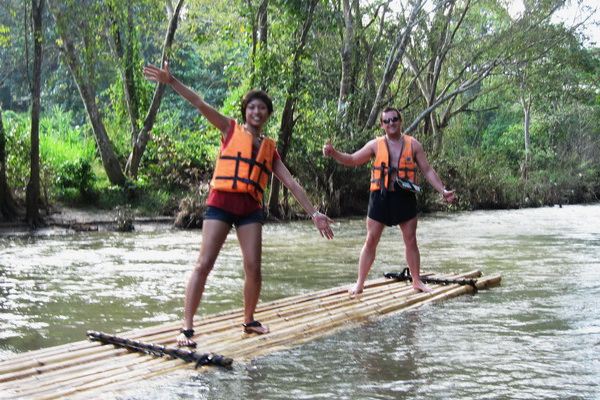 mae wang national park, bamboo rafting in mae wang, rafting in mae wang