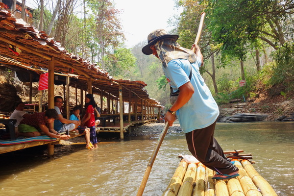 bamboo rafting in mae wang, rafting in mae wang