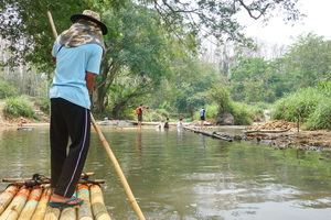 bamboo rafting in mae wang, rafting in mae wang