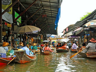 Damnoen Saduak Floating Market, tour chiang mai to bangkok