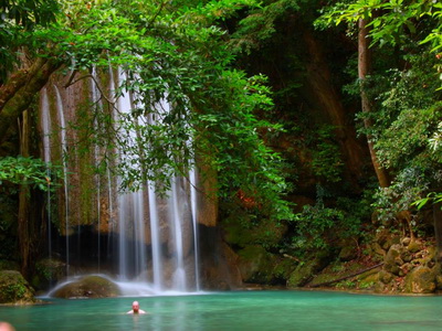 erawan waterfall, erawan waterfall kanchanaburi, namtok erawan, namtok erawan kanchanaburi