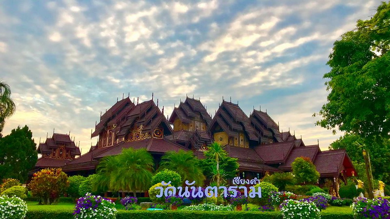 nantaram temple, wat nantaram, wat chong kha, wat chong nua, nantaram temple in prayao, wat nantaram in prayao