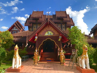 nantaram temple, wat nantaram, wat chong kha, wat chong nua, nantaram temple in prayao, wat nantaram in prayao