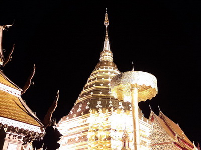 chiang mai evening tour, tour doi suthep in the evening, doi suthep evening tour