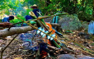 2 days chiangmai trek, 2 days chiang mai trek maewin area, mae wang elephant camp, elephant care mae wang